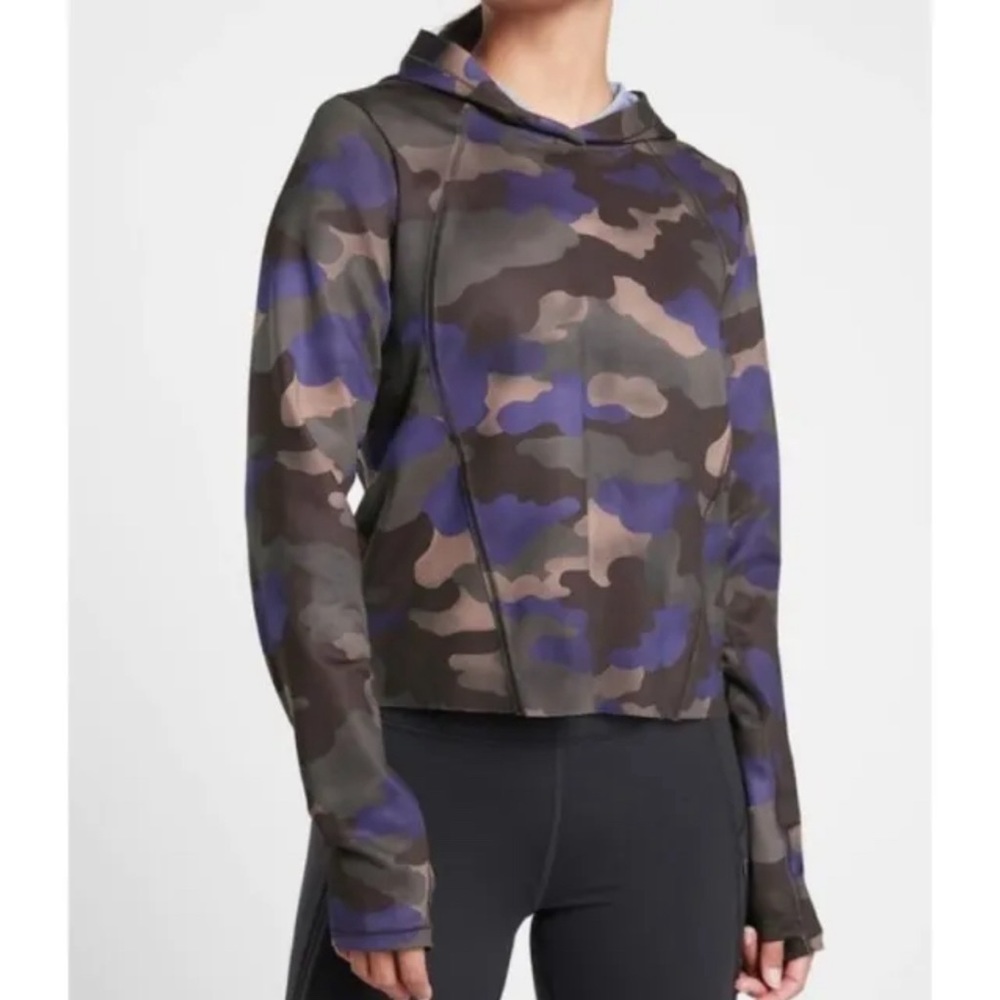 Athleta Pinnacle Hoodie Mantra Camo Print NWT